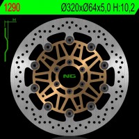 NG přední brzdový kotouč MOTO GUZZI NORGE 1200 '06-16 (320X64X5,0MM) (6X8,5MM) plovoucí
