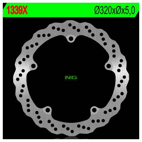 NG přední brzdový kotouč HONDA CB 650F '14-'15, CTX 700 '13-'17 (320X5) (5X10MM) WAVE