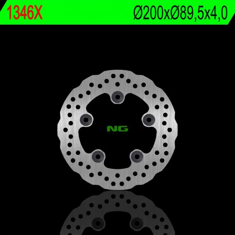 NG zadní brzdový kotouč KYMCO GRAND DINK 125/300 12-15, LIKE 125/150/200 09-18 (200X89,5X4,0MM) (5X10,5MM) WAVE