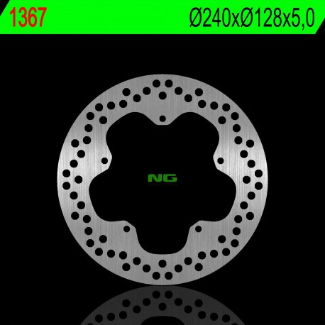 NG zadní brzdový kotouč PIAGGIO X10 125/350/500 12-17 (240X128X5MM) (5X6,5MM)