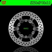 NG přední brzdový kotouč KAWASAKI KX 125/250 '89-'05, KLX 250/300/650R '93-'07, SUZUKI RMZ 250 '04-'06 (plovoucí) (250X100X3)