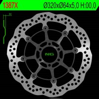 NG přední brzdový kotouč BMW S 1000R/RR/XR 13-18, MOTO GUZZI CALIFORNIA 1400 13-18 (320X64X5,0MM) (6X8,5MM) WAVE plovoucí