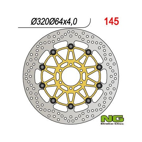 NG přední brzdový kotouč DUCATI 916, BENELLI 750/899/900/1130 (320X64X4)