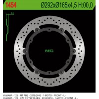 NG přední brzdový kotouč YAMAHA YZF 125R ABS '14-'20, MT 125 ABS '15-'20 plovoucí (292X165X4,5MM) (6X8,5MM)