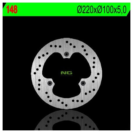 NG zadní brzdový kotouč KAWASAKI 250 NINJA '08-'13 (220X100X5) (3X10,5MM)