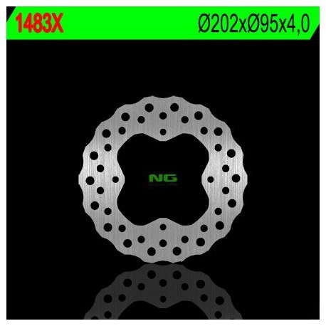 NG přední/zadní brzdový kotouč ARCTIC CAT 400/450/500/550/700 '12-'15 (202X95X4) (4X8,5MM) WAVE