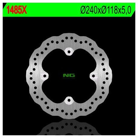 NG zadní brzdový kotouč HONDA CBF 500 R/X '13-'21, CBR 500R '13-'21, CB 650F '14-'18, CB650R 19-20 (240X118X5) (4X10,5MM) WAVE