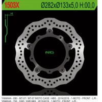 NG přední brzdový kotouč YAMAHA MT-07 / ABS '13-17, TRACER 700 '16-'17, XSR 700 / ABS '16-17 WAVE (282X133X5) (5X8,5MM)