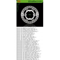 NG přední/zadní brzdový kotouč ARCTIC CAT 550/650/700/1000 plovoucí