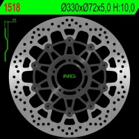NG přední brzdový kotouč DUCATI MULTISTRADA 1200 15-18 (330X72X5,0MM) (5X8,5MM)
