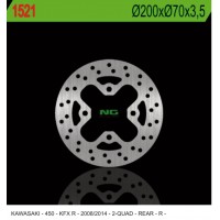 NG zadní brzdový kotouč KAWASAKI KFX 450R '08-'14 (200X70X3,5) (4X10,5MM)
