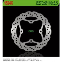 NG zadní brzdový kotouč KAWASAKI GTR 1400 '07-'18 (270X110X5,5MM) (4 OTWORY 10,5MM) WAVE