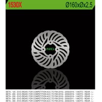 NG zadní brzdový kotouč BETA EVO 125/200/250/290/300 09-17 (160MM) WAVE