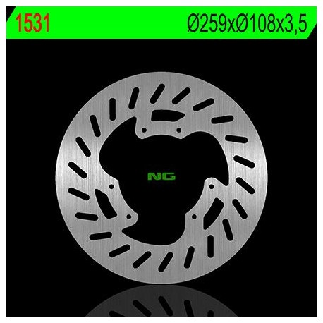 NG přední brzdový kotouč YAMAHA DT 50LC/X/SM, XT 125 X 07-11 (259X108X3,5MM) (6X6,5MM)