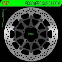 NG přední brzdový kotouč KAWASAKI ZX 10R 16-18 (330X80,5X5) (5X10,5MM)