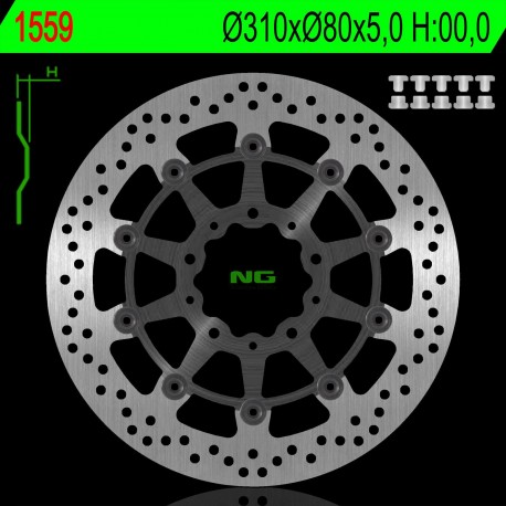 NG přední brzdový kotouč KAWASAKI Z 1000 ABS 15-17, Z 1000 15-17, ZX6R 13-17, Z800 12-18, GTR 1400 07-18, ZZR 1400 06-18