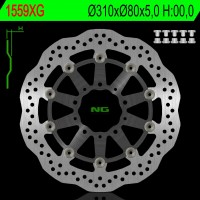 NG přední brzdový kotouč KAWASAKI Z 1000 ABS 15-17, Z 1000 15-17, ZX6R 13-17, Z800 12-18, GTR 1400 07-18, ZZR 1400 06-18