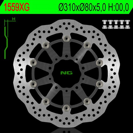 NG přední brzdový kotouč KAWASAKI Z 1000 ABS 15-17, Z 1000 15-17, ZX6R 13-17, Z800 12-18, GTR 1400 07-18, ZZR 1400 06-18