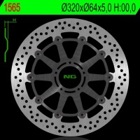 NG přední brzdový kotouč KTM SUPERDUKE 1290 14-22 (320X64X5,0MM) (5X8,5MM) plovoucí