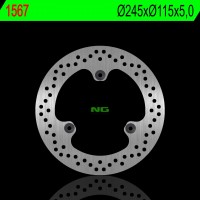 NG zadní brzdový kotouč YAMAHA X-MAX 125 10-17, X-MAX 250 10-13 (245X115X5,0MM) (MOCOWANIE 3X8,25MM)