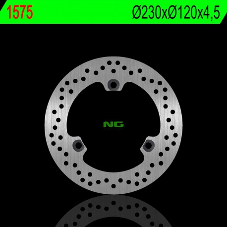 NG zadní brzdový kotouč YAMAHA NMAX 125 15-22 (ABS) (230X120X4,5MM) (3X10,5MM)
