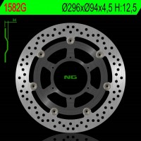 NG přední brzdový kotouč HONDA CBR 600F 01-07 (ABS) ALU střed (296X94X4,5MM) (6X6,5MM)
