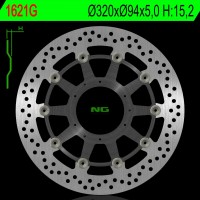 NG přední brzdový kotouč HONDA CBR 1000RR 09-16 (ABS) ALU střed(320X94X5,0MM) (6X6,5MM) - zastupuje NG1283