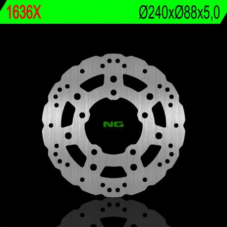 NG zadní brzdový kotouč KYMCO SUPER DINK/DOWNTOWN 125/300/350 KAWASAKI URBAN 125/300 17-18 (240X88X5,0MM) (5X10,5MM) WAVE