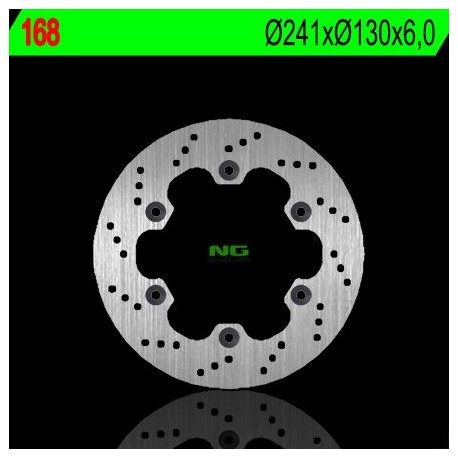NG zadní brzdový kotouč KAWASAKI GPX 600R '88-'96 (241X130X6) (4X10,5MM)