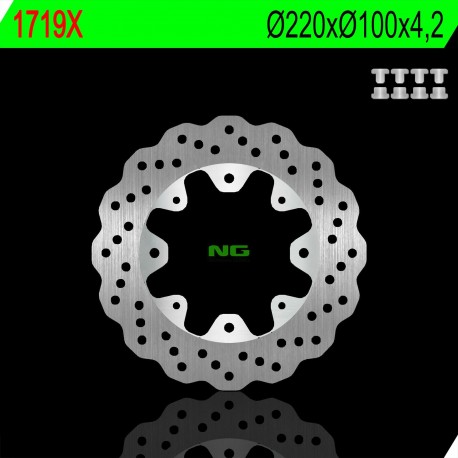 NG zadní brzdový kotouč KAWASAKI ER F/N 05-17, KLE 650 ABS 07-14, Z 650SX 17-19 WAVE