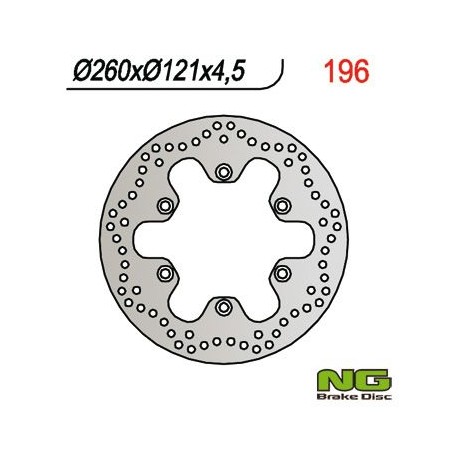 NG přední brzdový kotouč SUZUKI AN 250/400 (98-02) (260x121x4,5)