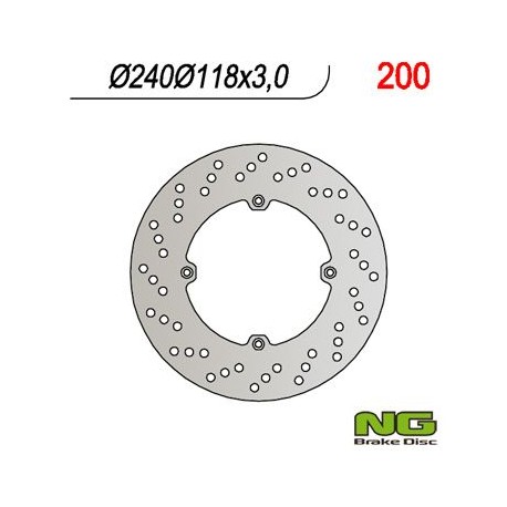 NG přední brzdový kotouč HONDA XL 600R (83-87), CR 125 (85-88), CR 500 (88) (240x118x3)