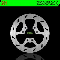 NG přední brzdový kotouč BETA RR50 08-09, SUPERMOTARD 50 14-15, ART 50 03-05 (260X72X3,0MM) (6X6,5MM)