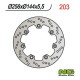 NG přední brzdový kotouč HONDA XL 600 RM/LM (85-88) (256x144x5,5)