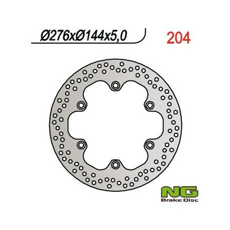 NG přední / zadní brzdový kotouč HONDA CBR 600F (87-94), XL 600V TRANSALP (87-96), X4 (97-99) NT 650V DEAUVILLE (98-12)CBX /VT/