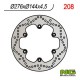 NG přední brzdový kotouč HONDA XL 600V (87-95) TRANSALP, DAELIM VL 125 DAYSTAR '00-'12 (276x144x4,5) (6x10,5mm)