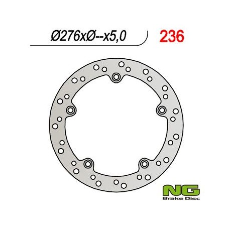 NG zadní brzdový kotouč BMW R 850/1100/1150/1200 (276x-x5) (5x10,5mm)