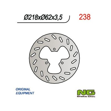 NG zadní brzdový kotouč DERBI 50/125, GAS GAS 125/450 (218X62X3,5)