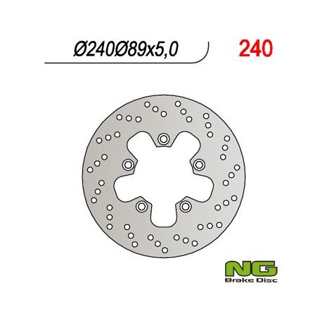 NG zadní brzdový kotouč SUZUKI GSF/GSR/SV/RF (240x89x5) (5x10,5mm)