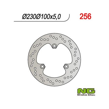 NG zadní brzdový kotouč KAWASAKI GPZ500S '90-'03 (230x100x5) (3X10,5mm)
