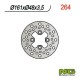 NG přední brzdový kotouč YAMAHA YFM 125/250/350/600/650/700, YFZ 350/450 87-15, YFS 200 BLASTER 88-07 (161X48X3,5)