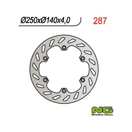 NG přední brzdový kotouč APRILIA RX 50`03-06, ETX 125`85-90, RX 125`89-00 (250X140X4)