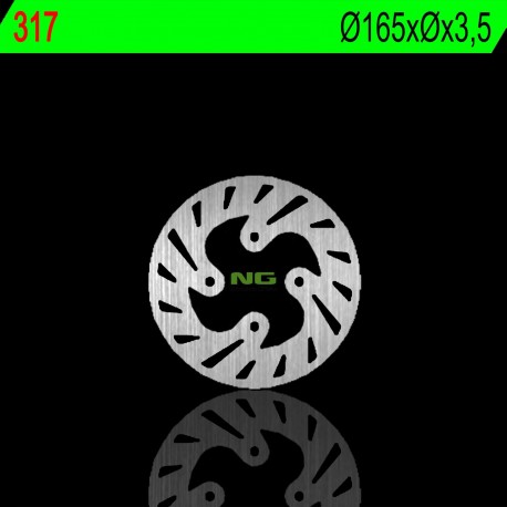 NG zadní brzdový kotouč BETA REV3 125/200/250 99-02 (165X3,5MM) (4X10,5MM)