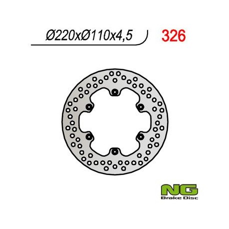 NG zadní brzdový kotouč APRILIA 125/350/600/650 (220x110x4,5)