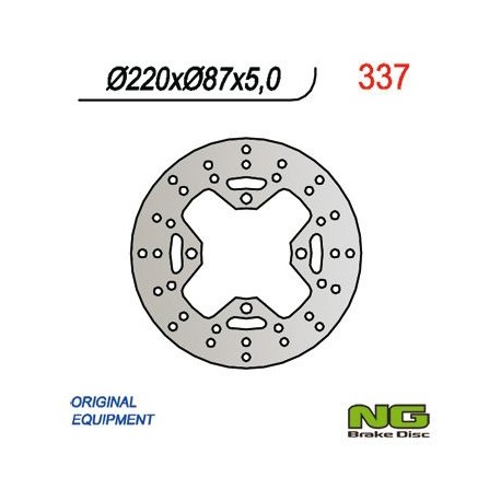 NG zadní brzdový kotouč CAGIVA RAPTOR 650/1000 (220X87X5) (4X10,5MM)