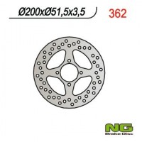 NG zadní brzdový kotouč YAMAHA YFM 350/ YFZ 450 03-04 (200X51X3,5) (4X8,5MM)
