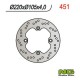 NG přední brzdový kotouč HONDA na skútry 125/150 (220X105X4) 4 mont. otvory10,5