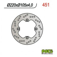 NG přední brzdový kotouč HONDA na skútry 125/150 (220X105X4) 4 mont. otvory10,5