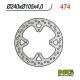 NG zadní brzdový kotouč HONDA XR 650R 00-06 (240x105x4) (4X6,5MM)