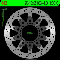 NG přední brzdový kotouč HONDA NSR 125 93-03 plovoucí (318X106X4,0 MM) (6X8,5MM)